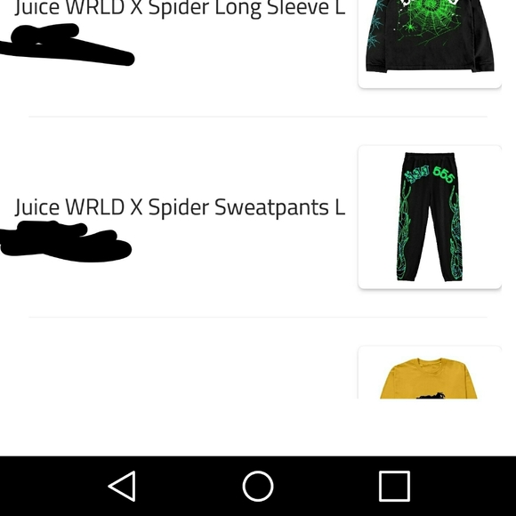 SOLD Juive wrld x spider sweatpants - Picture 8 of 8